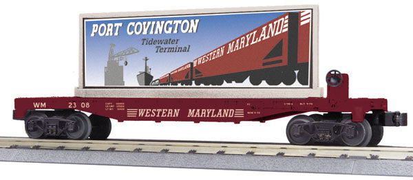 MTH 30-76280 Western Maryland Flat Car w/ Billboard