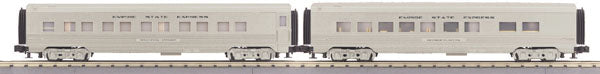 MTH 30-67423 O New York Central 60’ Streamlined Sleeper/Diner Set (Set of 2)