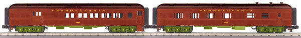 MTH 30-69065 O Pennsylvania RailKing 60’ Madison Combo/Diner Set (Set of 2)