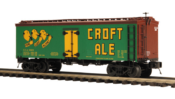 MTH 20-94332 O Croft Ale 36’ Woodsided Reefer Car #3320