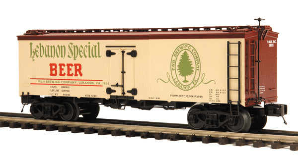 MTH 20-94336 O Gauge Lebanon Special 36’ Woodsided Reefer Car #1934