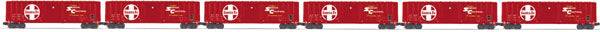 MTH 20-90410 O Santa Fe 50’ Box Car Set (Set of 6)