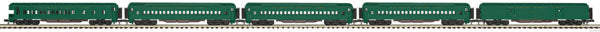 MTH 20-4090 O Atlantic Coast Line 70' Madison Passenger Car Set (Set of 5)