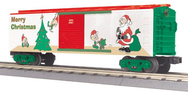 MTH 20-80007G O Gauge 2007 DAP Christmas Boxcar