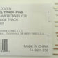 American Flyer 6-49831 S Scale Steel Track Pins (Pack of 12)