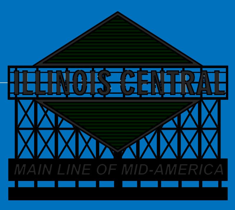 Miller Engineering 0981 Illinois Central Neon Billboard