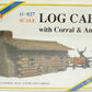 Model Power 6100 O Scale Log Cabin Kit w/ Corral & Animals Building Kit