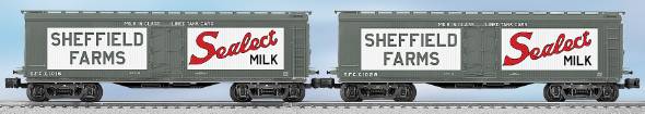Lionel 6-27365 Sheffield Milk Car (Set of 2)