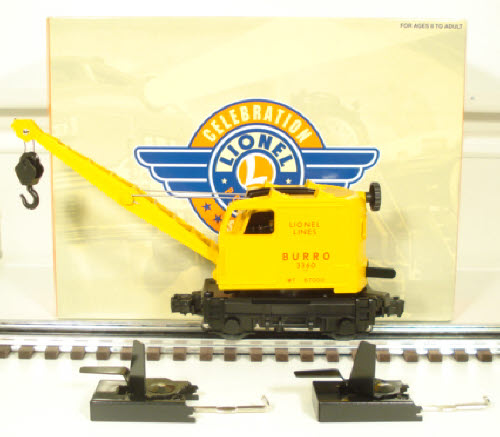 Lionel 6-28414 O Gauge 3360 Burro Crane Motorized Unit PWC