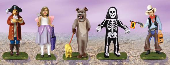 Lionel 6-24265 O Trick or Treat People Figures (Set of 5)