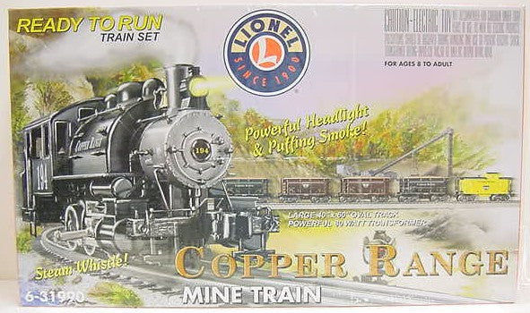 Lionel 6-31990 O Gauge Copper Range Mine Steam Train Set