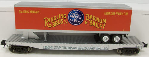 Lionel 6-22259 O Ringling Bros. - Flatcar with Trailer