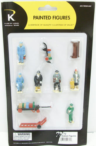 Lionel 6-21372 O Railroad Station Figures With Accessories (Set of 6)