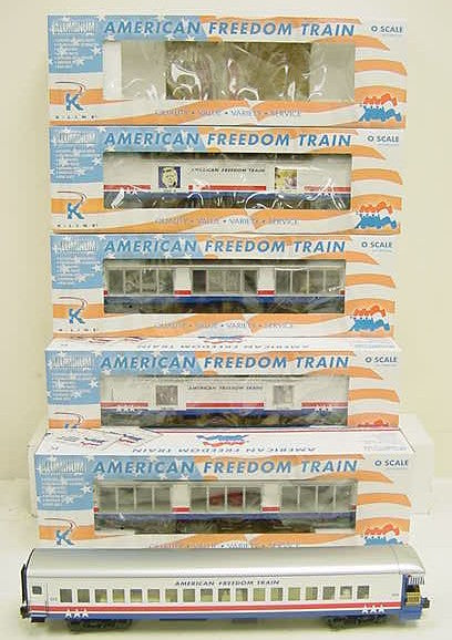 K-Line K-1122 O Gauge American Freedom Steam Passenger Train Set