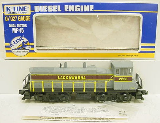 K-Line K2223 O Lackawanna MP15 Diesel Locomotive #2223