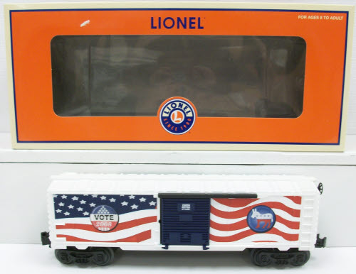 Lionel 6-25059 Democrat 2008 Election Boxcar