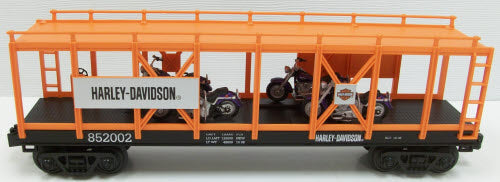 MTH 30-76328 Harley Auto Carrier Flatcar w/4 Fat Boys