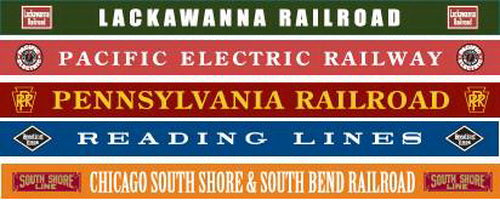 Lionel 6-22288 O K-Line Commuter Train Station with 6 Roadname Stickers