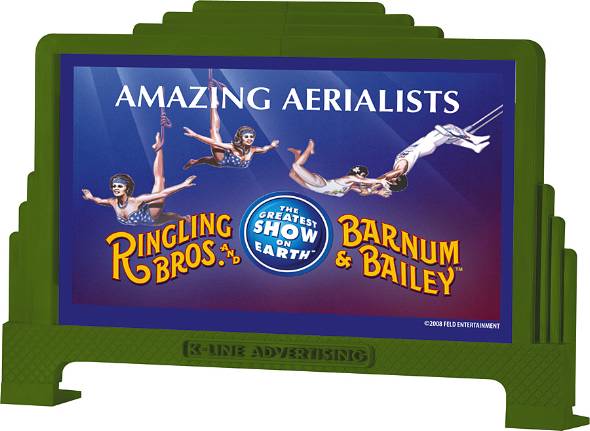Lionel 6-21720 O Scale K-Line Ringling Bros. Billboard Set # 2 (Pack of 3)