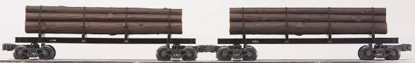Lionel 6-22461 Scale Diecast Skeleton Log Car (4Pk.)