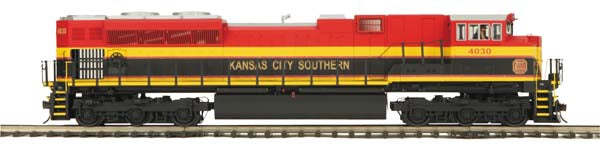 MTH 80-2002-1 Kansas City Southern HO SD70ACe Diesel Engine w/P-S 3.0 #4030