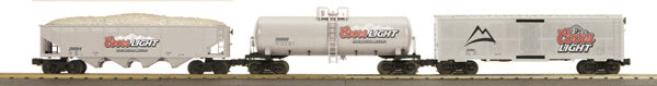 MTH 30-7044 O MCG - Coors Light RailKing Freight Car Set (Set of 3)
