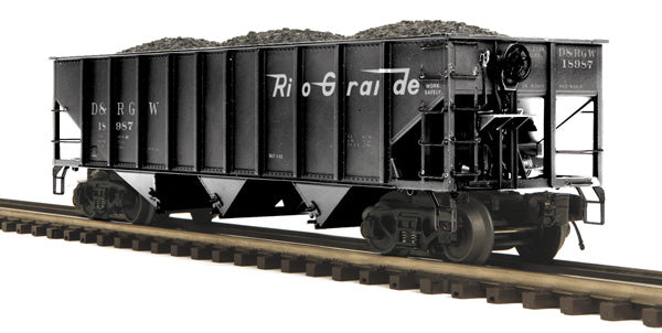 MTH 20-97676 D&RGW 70-ton 3-Bay Hopper Car – Trainz
