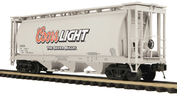 MTH 20-97684 O Coors Light 3-Bay Cylindrical Hopper Car #200935