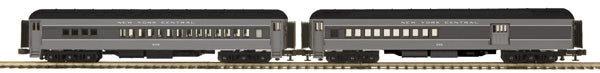 MTH 20-41001 O New York Central 70' Madison Combine/Diner Set (Set of 2)