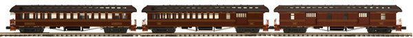 MTH 20-62023 O Long Island 64' Woodsided Passenger Add-On Set (Set of 3)