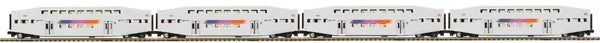 MTH 20-65140 O NJ Transit Bombardier Passenger Car Set (Set of 4)