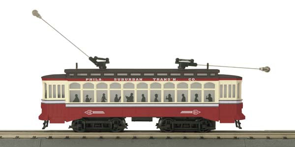 MTH 30-5108-1 Philadelphia Suburban Transportation Co. Brill Trolley w/PS2