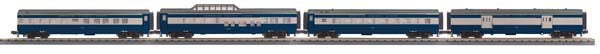 MTH 30-67518 Missouri Pacific 60' Streamlined ABS Passenger Set (Set of 4)