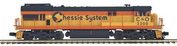 MTH 20-2845-1 Chessie U30C Diesel Engine w/PS2 #3300 (Hi-Rail Wheels)