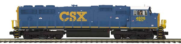 MTH 20-2958-1 CSX SD70Mac Diesel Engine w/PS 2.0 (Hi-Rail Wheels)