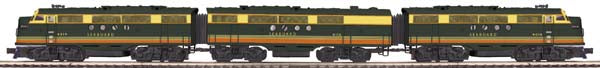 MTH 20-2973-1 Seaboard FT ABA Diesel Engine Set w/PS 2.0 #4016/4019/4116