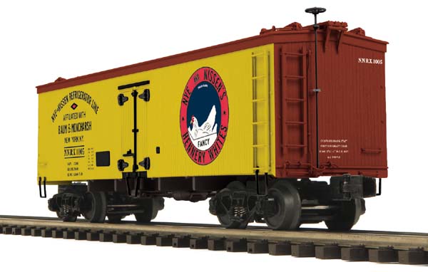MTH 20-94353 O Nye and Nissen 36' Woodsided Reefer Car #1008