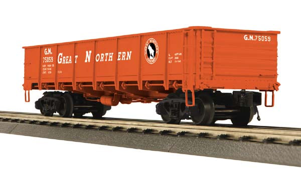 MTH 20-98089 O Gauge Great Northern 55 Ton All Steel Drop Bottom Gondola #75059