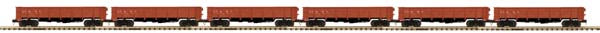 MTH 20-90507 O Santa Fe 50 Ton Composite Drop Bottom Gondola Car Set (Set of 6)
