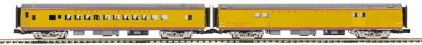 MTH 20-69148 O Union Pacific 70' ABS Baggage/Coach Passenger Set (Set of 2)