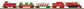 MTH 30-4201-1 Christmas Railking 2-8-0 O Gauge Steam Train Set with PS 2.0