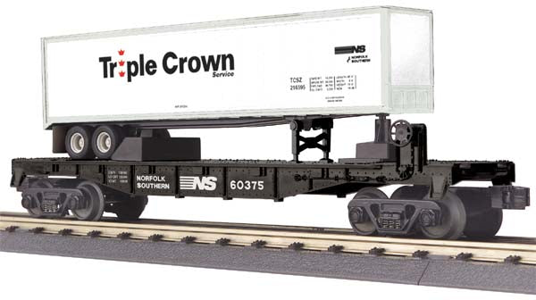 MTH 30-76358 Norfolk Southern Flat Car w/ Trailer