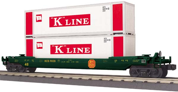 MTH 30-76371 O Kansas City Southern Husky Stack Car #9028