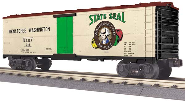 MTH 30-78096 O Gauge Washington Apples Modern Reefer Car #219
