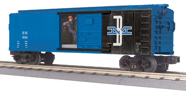 MTH 30-79260 O Gauge Boston & Maine Operating Box Car w/Signal Man