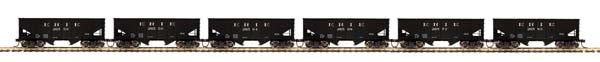 MTH 81-90016 HO Erie USRA 55-Ton Steel Twin Hopper Car Set (Set of 6)