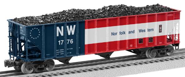 Lionel 6-27422 Norfolk & Western 3-Bay Open Hopper