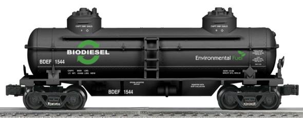 Lionel 6-22543 O Gauge Biodiesel 2-Dome Tank Car #1544