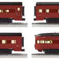 Lionel K-Line 6-22433 PRR Broadway Limited 18" 4 Car Aluminum Passenger Set