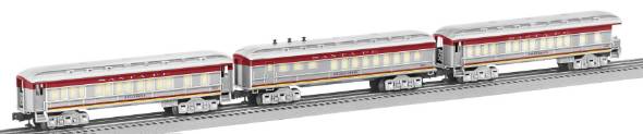 Lionel 6-30121 Santa Fe Baby Madison Passenger Car 3-Pack